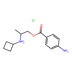 2-(Cyclobutylamino)propyl 4-aminobenzoate--hydrogen chloride (1/1) structure