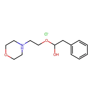 Acetic acid, 2-phenyl-, (2-morpholinoethyl) ester, hydrochloride, hydrate structure