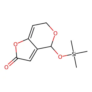 4H-Furo[3,2-c]pyran-2(6H)-one, 4-[(trimethylsilyl)oxy]- structure