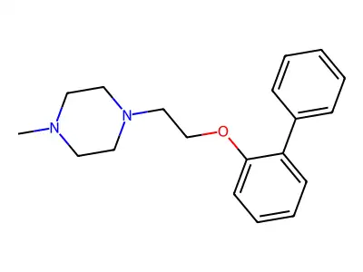1-Methyl-4-[2-(2-phenylphenoxy)ethyl]piperazine structure