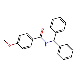 Benzamide, N-(diphenylmethyl)-4-methoxy- structure