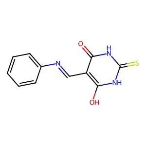 5-(Anilinomethylene)-2-thioxodihydro-4,6(1H,5H)-pyrimidinedione structure