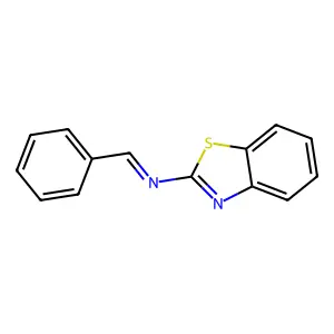 2-Benzothiazolamine, N-(phenylmethylene)- structure