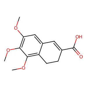 3,4-Dihydro-5,6,7-trimethoxy-2-naphthoic acid structure