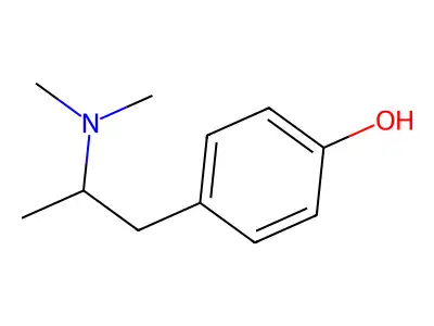 4-[2-(Dimethylamino)propyl]phenol structure