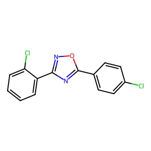 3-(2-Chlorophenyl)-5-(4-chlorophenyl)-1,2,4-oxadiazole structure