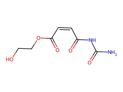 Maleuric acid, 2-hydroxyethyl ester structure