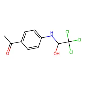 1-[4-[(2,2,2-Trichloro-1-hydroxyethyl)amino]phenyl]ethanone structure