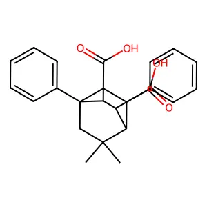 5,5-Dimethyl-1,8-diphenylbicyclo[2.2.2]octane-2,3-dicarboxylic acid structure