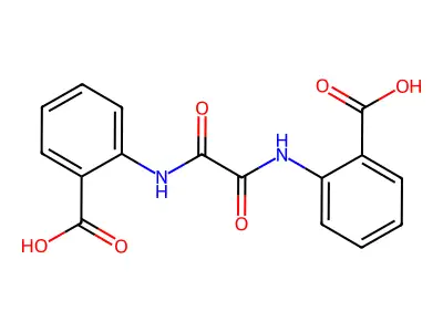 Benzoic acid, 2,2'-((1,2-dioxo-1,2-ethanediyl)diimino)bis- structure