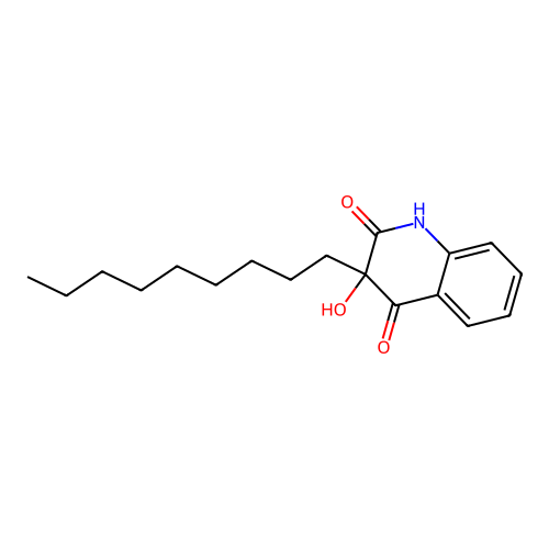 3-Hydroxy-3-nonyl-2,4(1H,3H)-quinolinedione structure