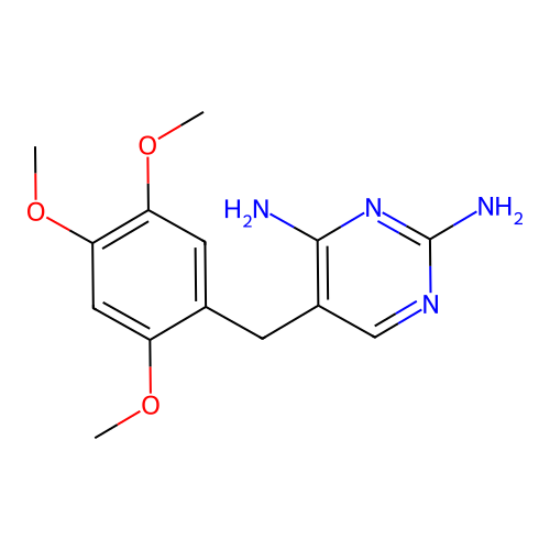 2,4-NH2Pyrimidine,5(2,4,5-meo)benzyl structure