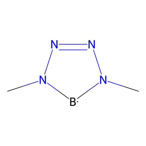 4,5-Dihydro-1,4-dimethyl-1H-tetrazaborole structure