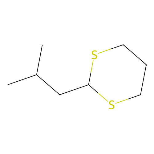 2-Isobutyl-1,3-dithiane structure