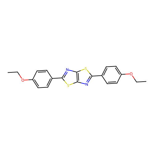 Thiazolo[5,4-d]thiazole, 2,5-bis(4-ethoxyphenyl)- structure