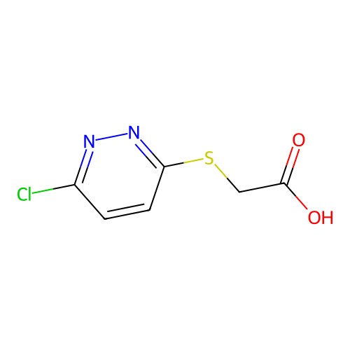 2-((6-Chloropyridazin-3-yl)thio)acetic acid structure