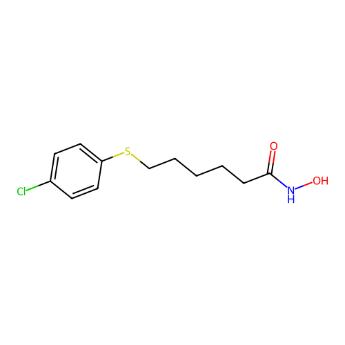 6-(4-Chlorophenylsulfanyl)hexanoic acid hydroxamide structure