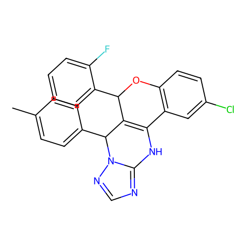 C25H18ClFN4O structure