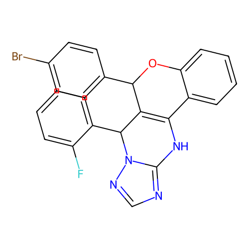 C24H16BrFN4O structure