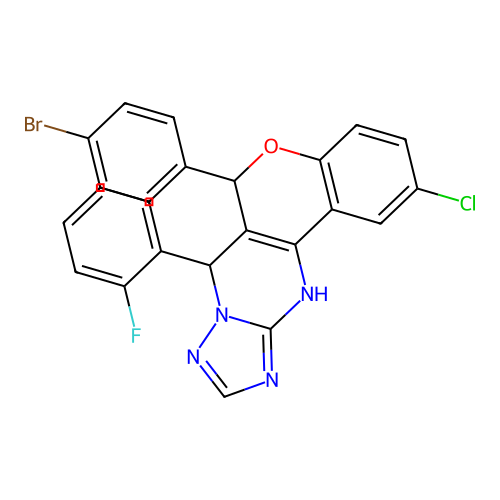 C24H15BrClFN4O structure