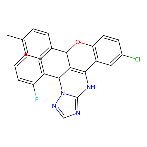 C25H18ClFN4O structure