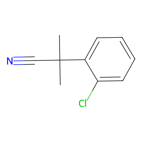 2-(2-Chlorophenyl)-2-methylpropanenitrile structure