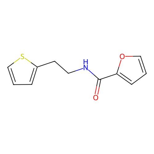 N-[2-(thiophen-2-yl)ethyl]furan-2-carboxamide structure