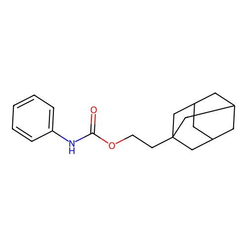 2-(1-adamantyl)ethyl N-phenylcarbamate structure