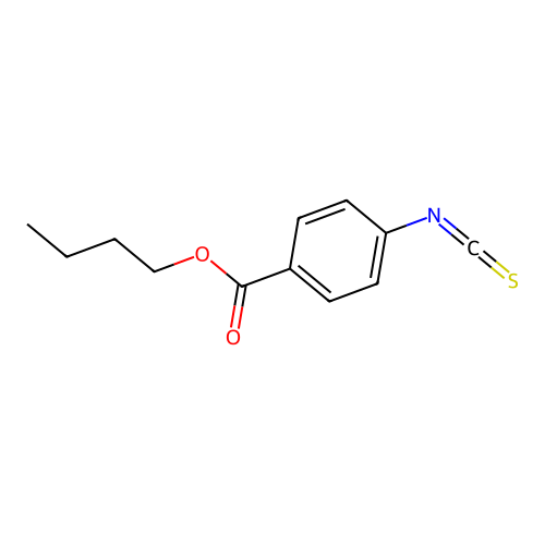 Butyl 4-isothiocyanatobenzoate structure