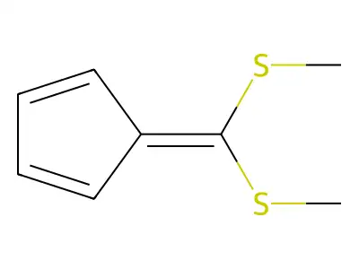 5-[Bis(methylsulfanyl)methylidene]cyclopenta-1,3-diene structure