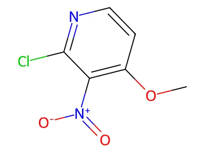 2-Chloro-4-methoxy-3-nitropyridine structure