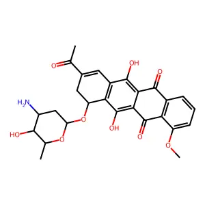 9,10-Anhydrodaunorubicin structure