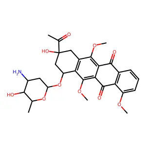 6,11-O-Dimethyldaunomycin structure