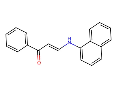 3-(Naphthalen-1-ylamino)-1-phenylprop-2-en-1-one structure