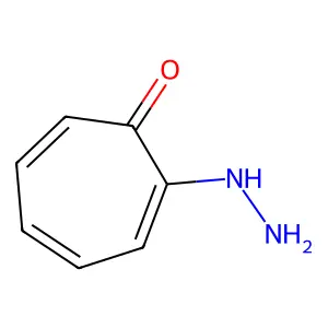 2,4,6-Cycloheptatrien-1-one, 2-hydrazino- structure