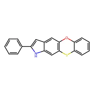 2-phenyl-1H-[1,4]benzoxathiino[2,3-f]indole structure