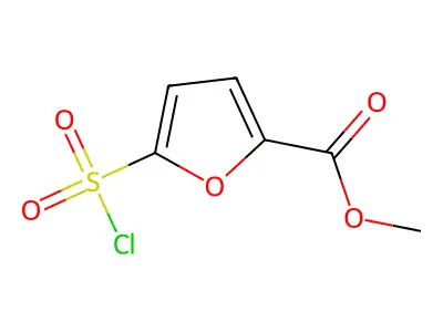 Methyl 5-(Chlorosulfonyl)-2-Furoate structure