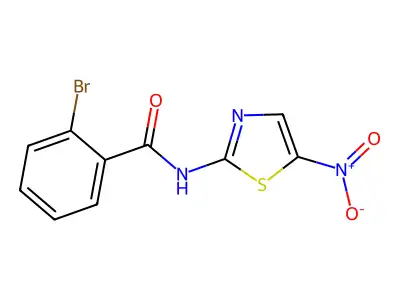 2-bromo-N-(5-nitro-1,3-thiazol-2-yl)benzamide structure