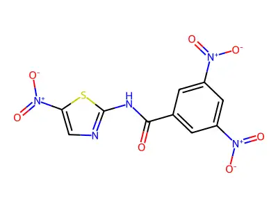 3,5-dinitro-N-(5-nitro-1,3-thiazol-2-yl)benzamide structure