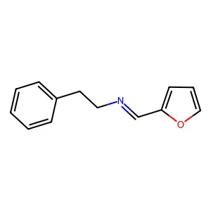 N-[(E)-2-Furylmethylidene]-2-phenylethanamine structure