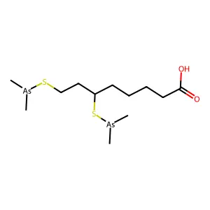 6,8-Bis[(dimethylarsino)thio]octanoic acid structure