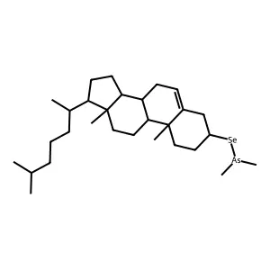 Cholest-5-en-3-yl dimethylarsinoselenoite structure