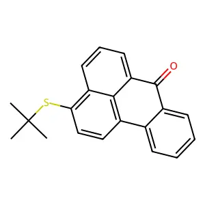 7H-Benz(de)anthracene-7-one, 3-((1,1-dimethylethyl)thio)- structure