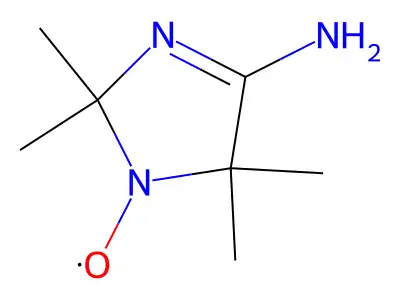 (4-Amino-2.5-dihydro-2,2,5,5-tetramethyl-1H-imidazol-1-YL)oxy structure