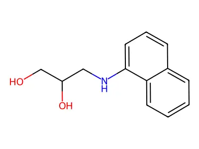 3-(1-Naphthylamino)propane-1,2-diol structure