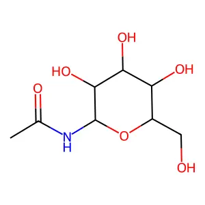N-Acetylglucopyranosylamine structure