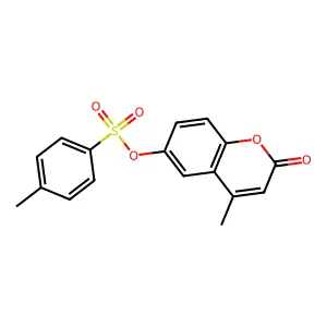 4-methyl-2-oxo-2H-chromen-6-yl 4-methylbenzene-1-sulfonate structure
