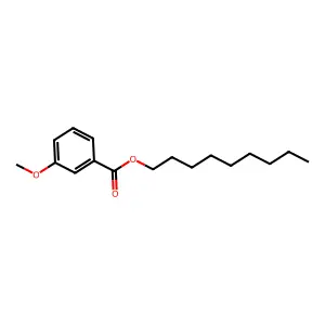 Benzoic acid, 3-methoxy-, nonyl ester structure