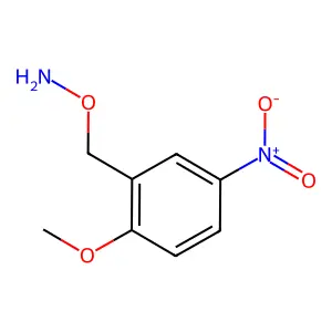 O-[(2-Methoxy-5-nitro-phenyl)methyl]hydroxylamine structure