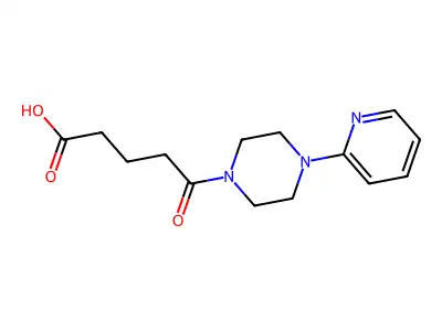 5-Oxo-5-(4-pyridin-2-ylpiperazin-1-yl)pentanoic acid structure